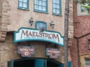 The old Maelstrom ride entrance