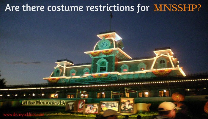 Are there costume restrictions for Mickey's Not So Scary Halloween Party? 1