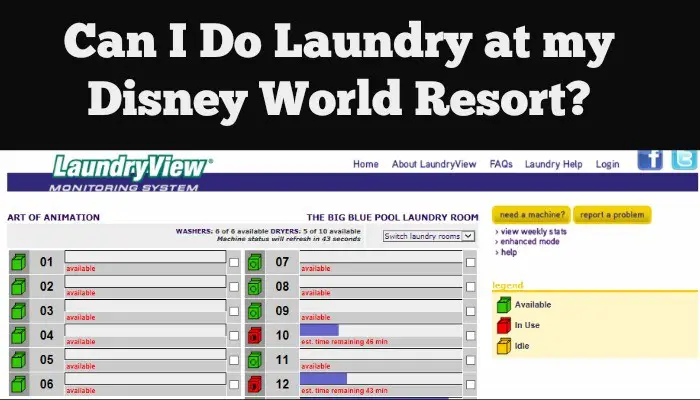 Can I Do Laundry at Disney World?
